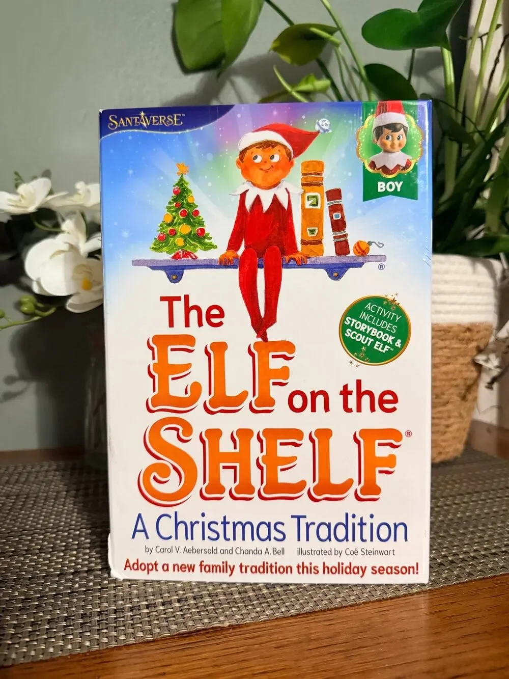 Elf on the Shelf Book 2 A Christmas Tradition Family Edition Hardcover Boy Elf